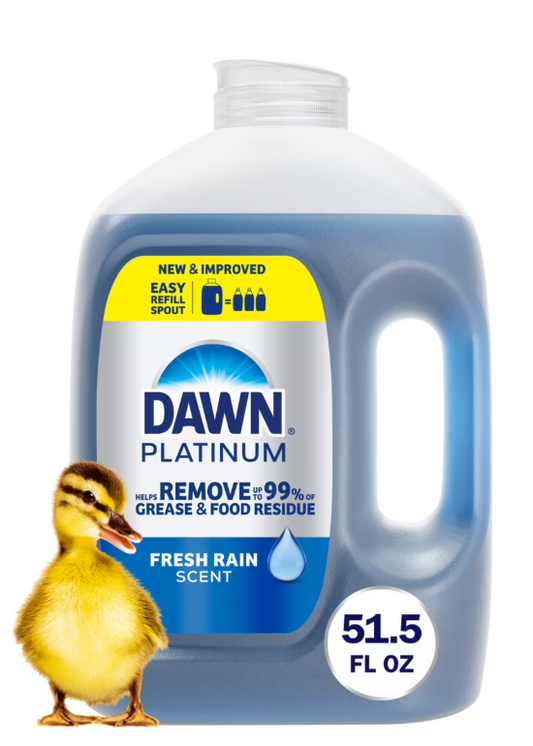 Dawn Platinum, Refill Jug Dish Soap Fresh Rain, 51.5oz