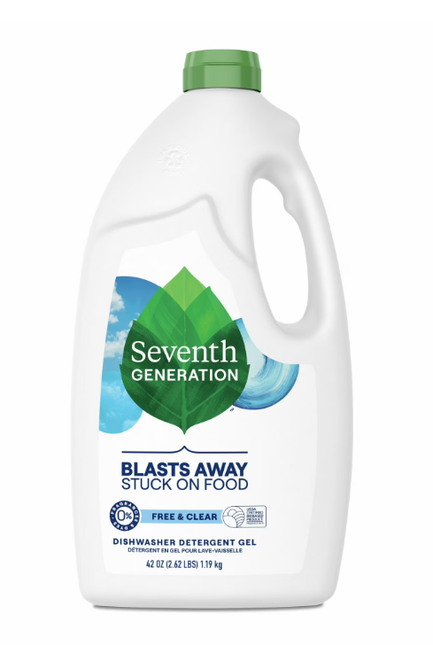 Seventh Generation Liquid Dishwasher Detergent, Free and Clear Scent, 42 fl oz