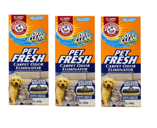 Arm & Hammer Carpet Odor Eliminator Pet Fresh 30 Oz. (Pack of 3)