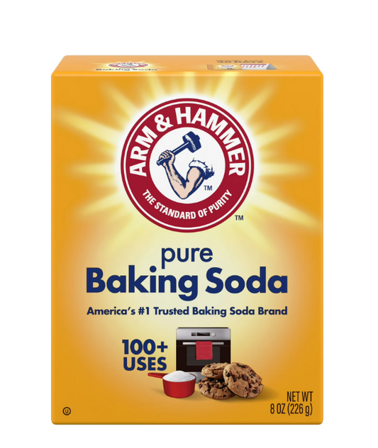 ARM & HAMMER Baking Soda, Multi-Purpose 100% Pure Sodium Bicarbonate Powder, 8 oz Box