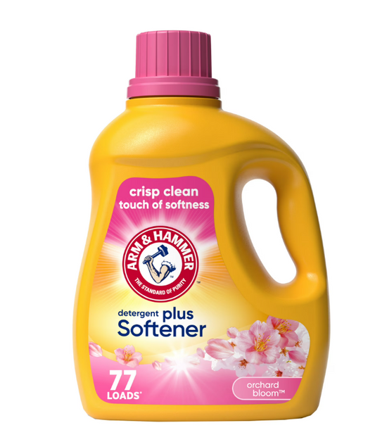 ARM & HAMMER Plus a Touch of Softener, 77 Loads, Liquid Laundry Detergent, 100.5 Fl oz