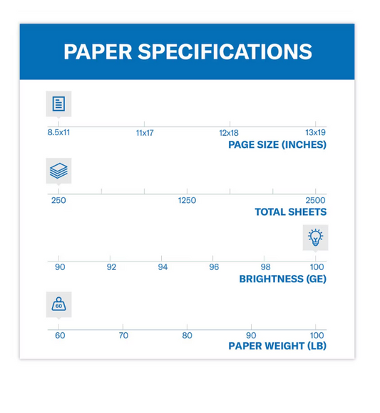 Hammermill® Color Copy Paper, 8 1/2" x 11", 80 Lb, Pack Of 250 Sheets