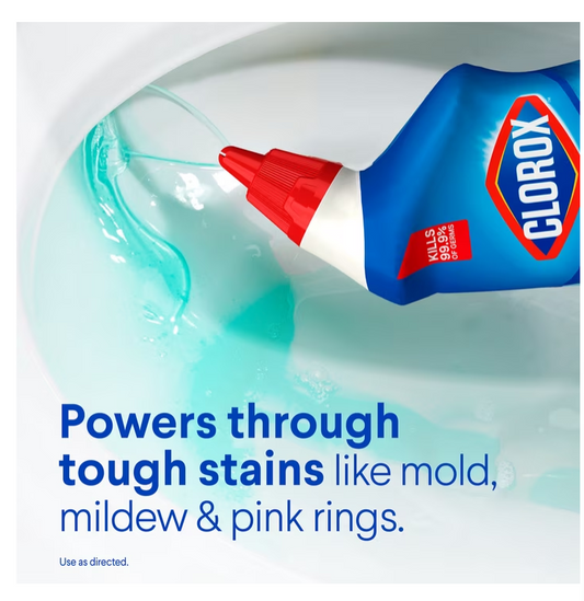 Clorox Toilet Bowl Cleaner Clinging Bleach Gel, Ocean Mist, 24 fl oz, 2 Pack