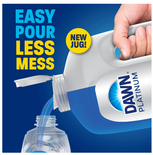 Dawn Platinum, Refill Jug Dish Soap Fresh Rain, 51.5oz