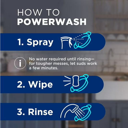 Dawn Powerwash Spray, Dish Soap, Dishwashing Liquid, Fresh, 1 Starter Kit + 3 Refills, 64 Fl Oz