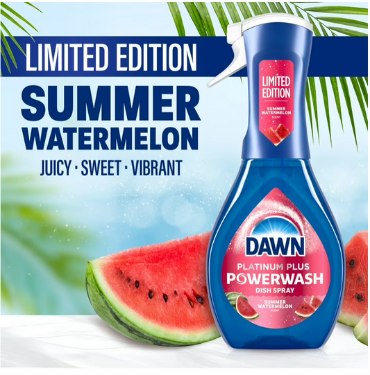 Dawn Powerwash Spray, Dish Soap, Dishwashing Liquid, Summer Watermelon, 1 Starter Kit, 16 Fl Oz