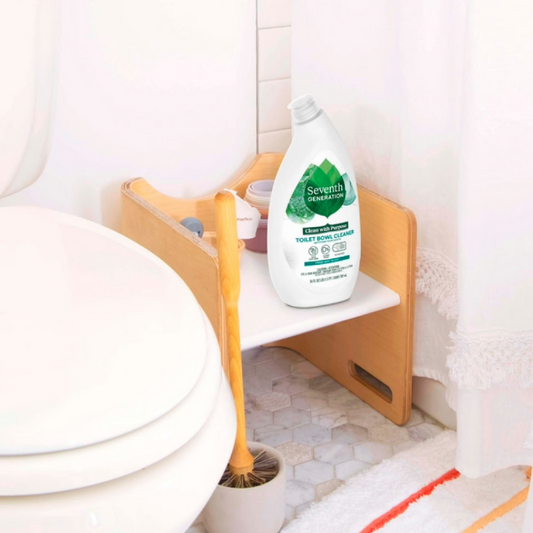 Seventh Generation Toilet Bowl Cleaner without Chlorine Bleach, Fresh Mint Ammonia Free, 24 fl oz