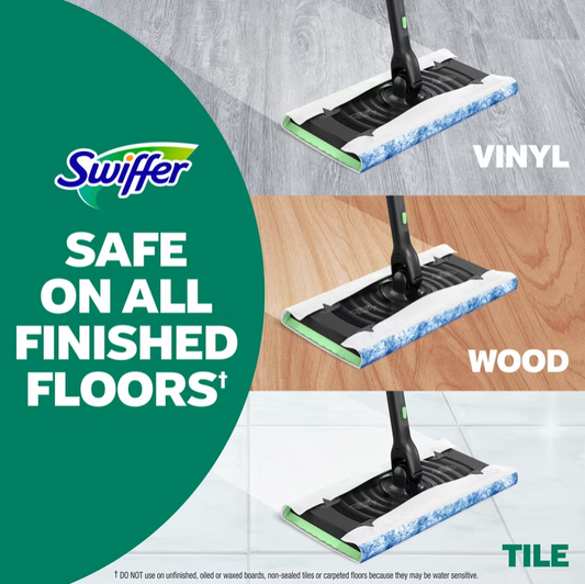 Swiffer Mop & Go Heavy Duty Wet Refills, Unstopables, 20 Count